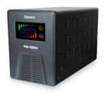 ДБЖ Gemix PSN-1000U LCD, 1000ВА/600Вт, 7/9/13A, 3xEURO Schuko