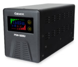 ДБЖ Gemix PSN-500U LCD, 500ВА/350Вт, 5/7/9A, 2хEURO Schuko