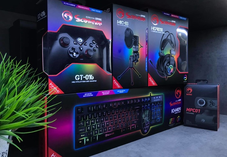 Зустрічайте весняне оновлення асортименту ігрових пристроїв Marvo на нашому складі!